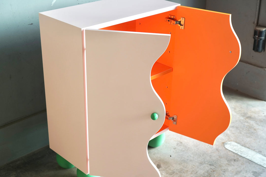 wave door cabinet