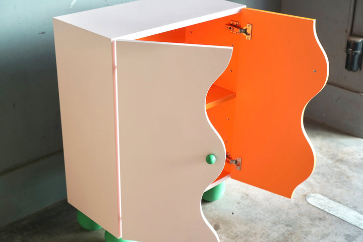 wave door cabinet