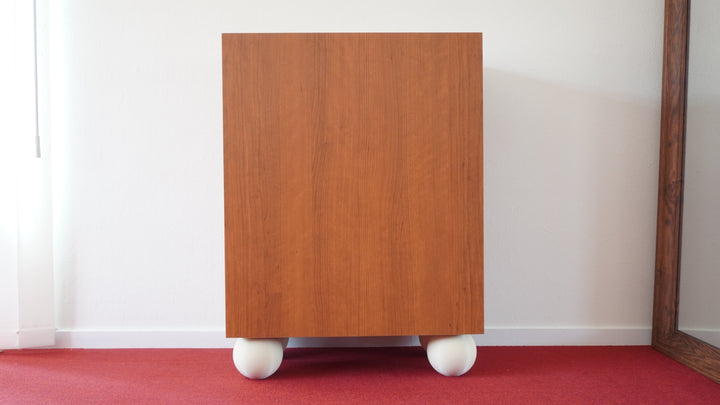 wave door cabinet - cherry