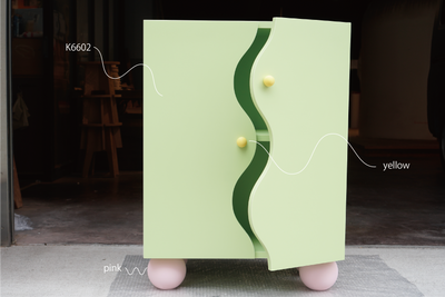 wave door cabinet