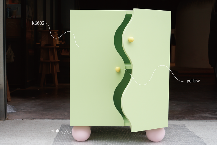wave door cabinet